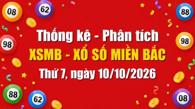 Dự Đoán XSMB Ngày 10/10/2026 Thứ 7 - Soi Cầu Xổ Số Miền Bắc Ngày 10-10-2026