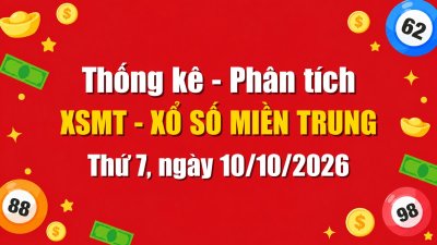 Dự Đoán XSMT Ngày 10/10/2026 Thứ 7 - Soi Cầu Xổ Số Miền Trung Ngày 10-10-2026