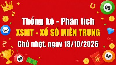 Dự Đoán XSMT Ngày 18/10/2026 Chủ nhật - Soi Cầu Xổ Số Miền Trung Ngày 18-10-2026
