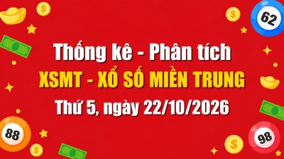 Dự Đoán XSMT Ngày 22/10/2026 Thứ 5 - Soi Cầu Xổ Số Miền Trung Ngày 22-10-2026