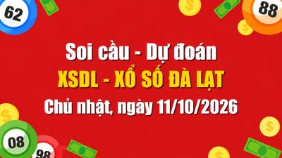 Dự Đoán Xổ Số Đà Lạt Ngày 11/10/2026 - Soi Cầu XSDL 11-10-2026 Miễn Phí