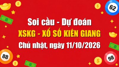 Dự Đoán Xổ Số Kiên Giang Ngày 11/10/2026 - Soi Cầu XSKG 11-10-2026 Miễn Phí