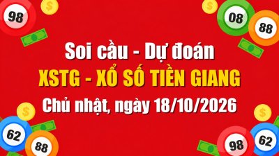 Dự Đoán Xổ Số Tiền Giang Ngày 18/10/2026 - Soi Cầu XSTG 18-10-2026 Miễn Phí