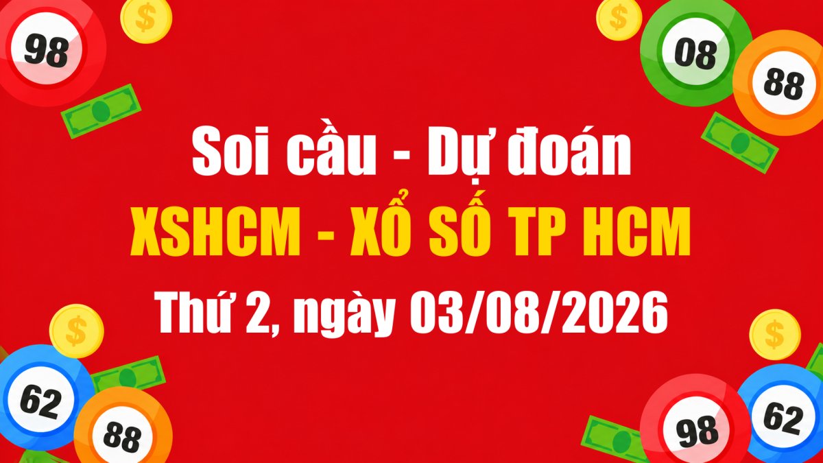Dự Đoán Xổ Số TP HCM Ngày 03/08/2026 - Soi Cầu XSHCM 03-08-2026 Miễn Phí