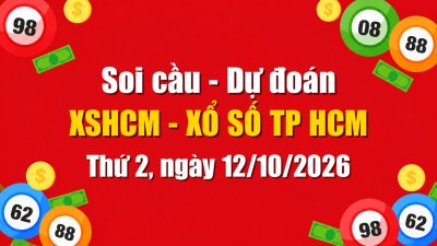 Dự Đoán Xổ Số TP HCM Ngày 12/10/2026 - Soi Cầu XSHCM 12-10-2026 Miễn Phí